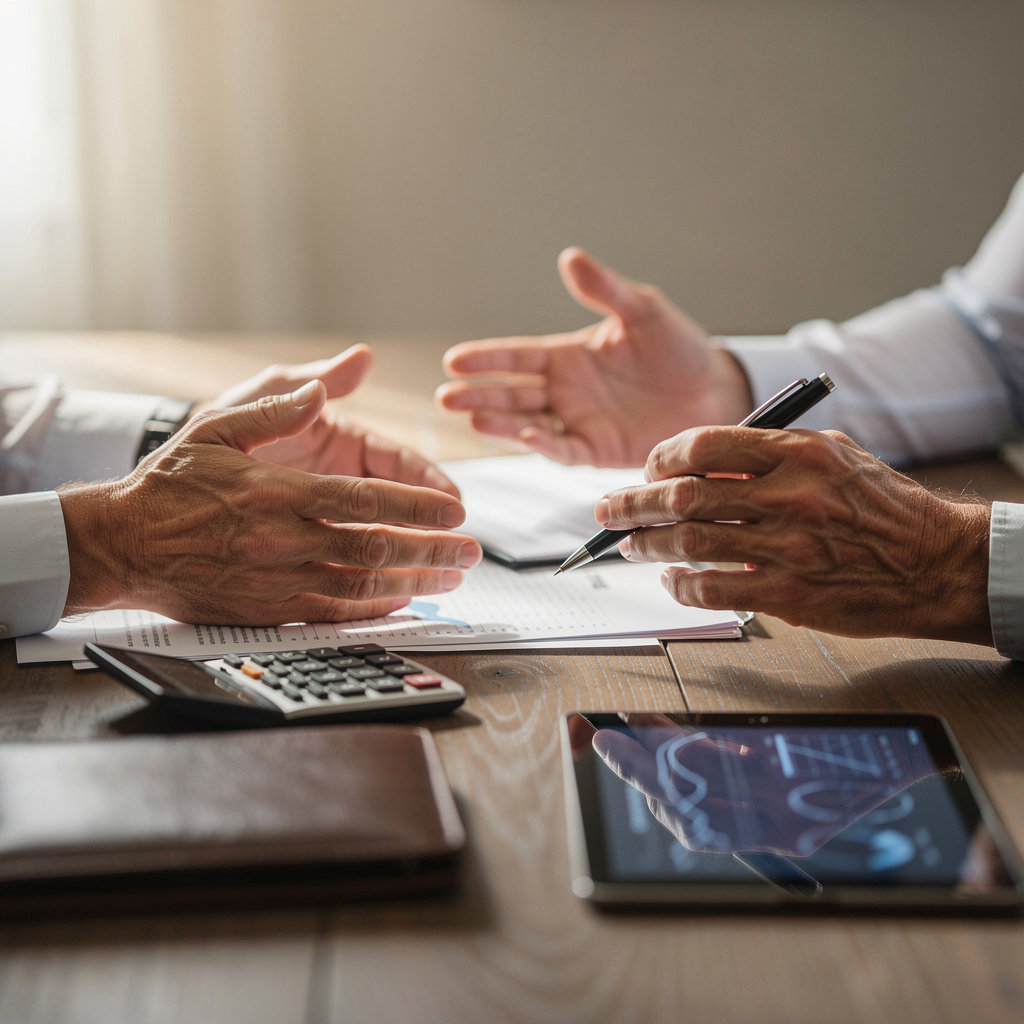 Nathan Medina | LPL Financial CFP, Financial & Retirement Planning San Diego advisor discussing retirement planning with clients in a San Diego office setting